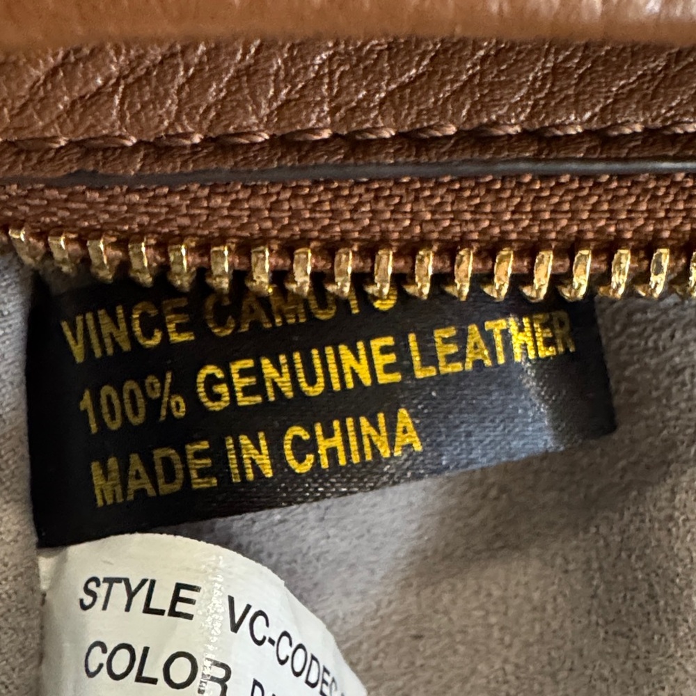Vince Camuto Tan Leather Crossbody Bag - Picture 10 of 16
